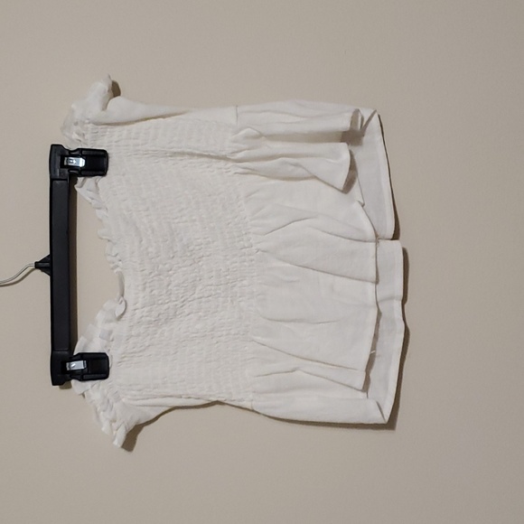 LA hearts white crop top with tie a neck line - Picture 4 of 4